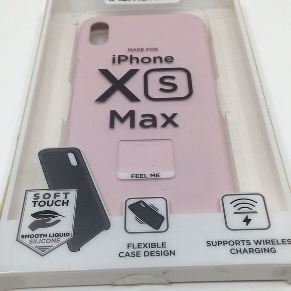 XS Max iPhone Phone Case Ihome Slim Silicone Flexible  Soft Touch Pink - Picture 2 of 9